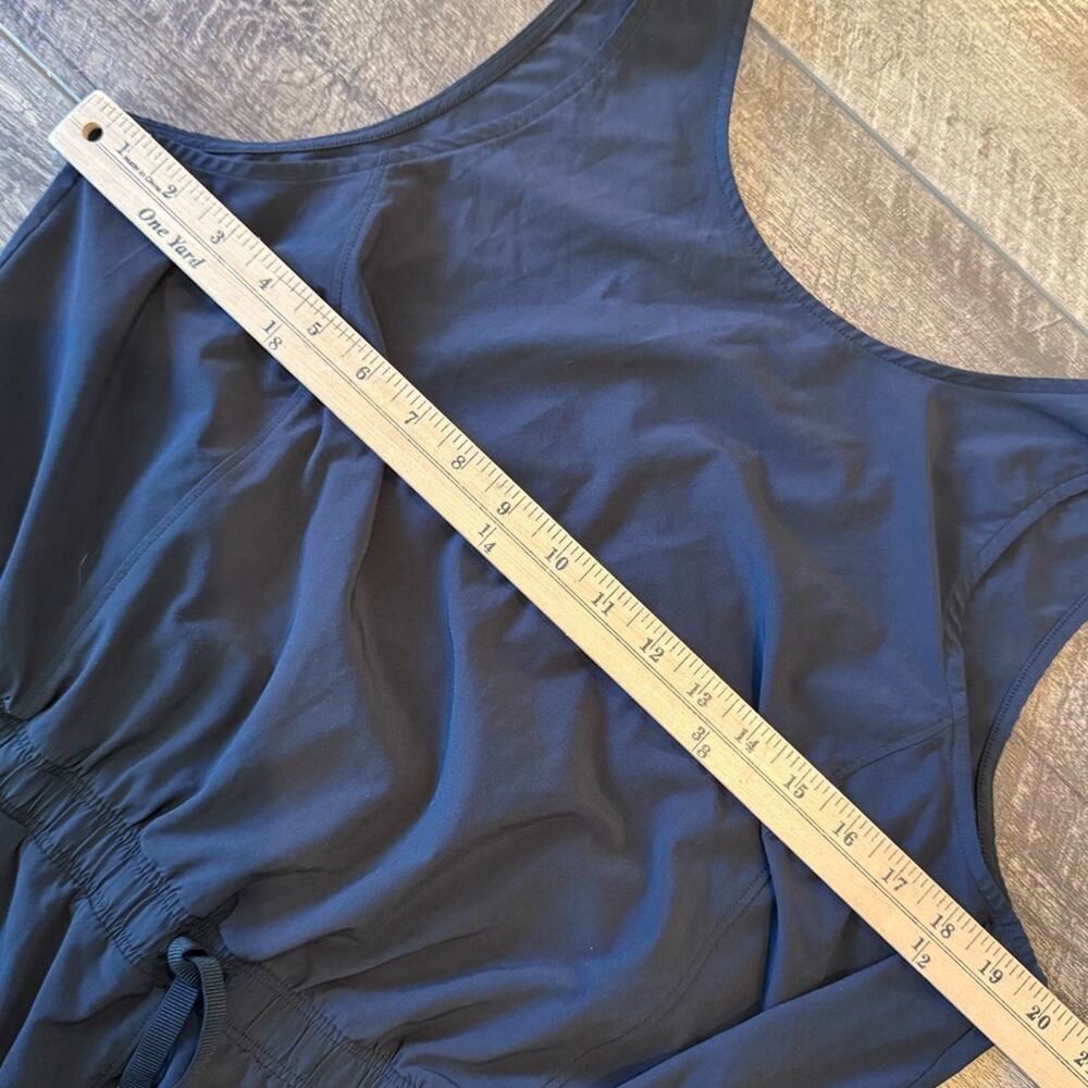 All In Motion Black Athletic Tank Short Romper with Tie Elastic Waist Size XL - Picture 6 of 9